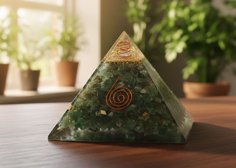Green Aventurine Orgone Pyramid